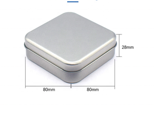 Mini <span class=keywords><strong>Caja</strong></span> Cuadrada de Hojalata de 80x80x27mm con Recubrimiento UV, Puede Guardar Joyas, Adornos Colgantes, Alimentos, <span class=keywords><strong>Condones</strong></span>, Latas - Product Image 2