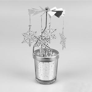 Customized Gold <strong>Owl</strong> Tealight Spinning Candleholder Carousel Metal Tray Rotary <strong>Candle</strong> Stand Elegant <strong>Candles</strong> Fragrance Accessories - Product Image 4