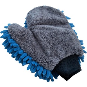 Guante de microfibra de doble cara para lavado de autos Friend Carcare Product Chenille, 27x21cm, para limpieza detallada de automóviles - Product Image 3