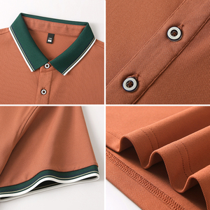 Casual Shirts Hotel Waiter Lapel Uniform Waiter and Waitress Short Sleeve Uniform Design Working Polo T-shirt for Men - Product Image 3