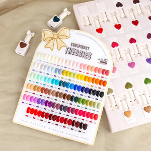 58 Farben Herz Set Rüstung Öl kleber Macaron Farbe Liebe Flasche Display Weißes Licht Therapie Nagel Salon Special <span class=keywords><strong>Gel</strong></span> Kit - Product Image 2