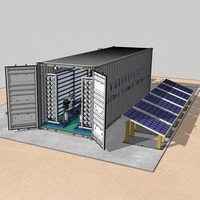 Système de traitement de l'eau par osmose inverse (RO) conteneurisé pour système solaire, 15 m³ - 30 m³/h, faible coût d'exploitation, installation facile, pour utilisation hors réseau
