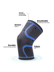 Rodillera de compresión transpirable y elástica para hombres y mujeres, deportes, fitness, tallas grandes, OEM, venta al por mayor - Product Image 4