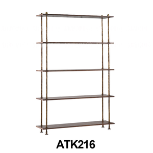 THADDEUS-Estantería abierta, estante Industrial <span class=keywords><strong>y</strong></span> Vintage <span class=keywords><strong>de</strong></span> hierro, Metal <span class=keywords><strong>y</strong></span> <span class=keywords><strong>madera</strong></span> para libros - Product Image 1