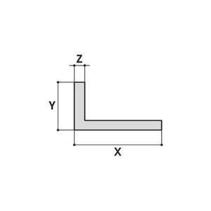 Angolare Lati Disuguali Alluminio Estruso Grezzo Dimensioni Da 15x10x1,5 120x60x6mm Lunghezza 6000 mm Prodotto Categoría Barre - Product Image 6
