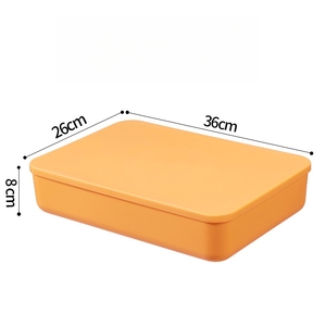 Xjh thiết kế hiện đại PP nhựa lưu trữ Thùng hình chữ nhật ép phun Máy tính để bàn lưu trữ hộp nắp nhà máy bán buôn Stackable cubby - Product Image 5