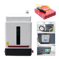 Machine de marquage à mise au point automatique entièrement fermée pour marqueur laser à fibre Jpt Mopa avec prise en charge des graphiques DXF PLT BMP AI