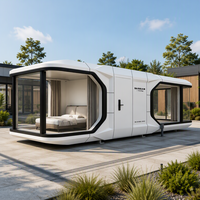 Maison préfabriquée moderne en conteneur, cabine modulaire irrégulière en panneaux sandwich EPS, unité hôtelière étanche