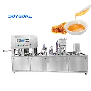 Automatic Linear Type Honey Plastic Cup Filling Sealing Machine Spoon Packing Machine Honey Spoon Packaging Machine