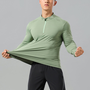 Camisetas Deportivas de Manga Corta para Hombre, de Alta Calidad, Tejido de Punto, Secado Rápido, Compresión, para Gimnasio y Fitness - Product Image 4