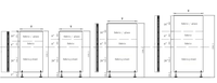 Armoire mobile multifonctionnelle en métal blanc résistant au feu et à l'humidité avec 2 tiroirs Rangement de bureau Classeur