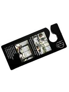 Cartellino da appendere alla porta per hotel con prezzo promozionale, personalizzato con design pubblicitario, per maniglia della porta, con messaggio 'Non disturbare', di forma irregolare - Product Image 2