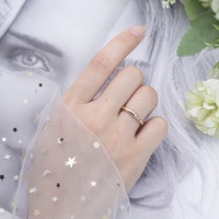Anneau de mariage en or massif pour femme et homme, 18K, 14K, 10K
