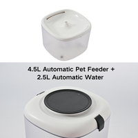 Distributeur automatique de nourriture et d'eau pour animaux de compagnie, mangeoire intelligente pour chats avec caméra, contrôle par application WiFi, système d'alimentation à double bol pour chats et chiens