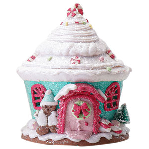 2023 New Christmas Supplies Soft Clay Castle House Bread Christmas Tree Christmas Gift Window Decoration - Product Image 6