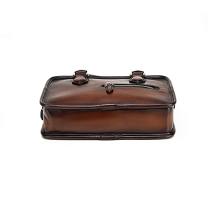 Bolso de Hombro/Bolso de Mano de Cuero Retro Zenos para Hombre, Estilo Ejecutivo, Moderno, Compacto, para Viajes y Desplazamientos - Product Image 5