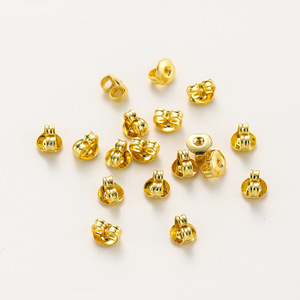 Butterfly <b>Earring</b> <b>Backs</b> 18k Gold Plated Copper Alloy Unisex Jewelry Accessories For <b>Earrings</b> Gift Yiwu Origin GA0025 - Product Image 3