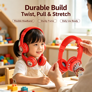 Casque sans fil à réduction de bruit pour enfants, best-seller, BuddyPhones, casque stéréo Bluetooth, longue durée de vie de la batterie, pour les voyages - Product Image 1