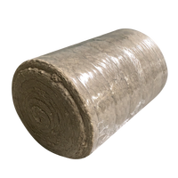 Rouleau d'isolation en laine minérale incombustible UET A1, imperméable, Lambda 0.032, absorption acoustique, 100 kg, couverture en laine de roche avec treillis métallique
