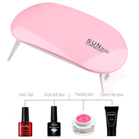 Mini sèche-ongles UV personnalisé, lampe LED pour vernis Gel 6W vernis Gel dur manucure Salon outil de manucure professionnel