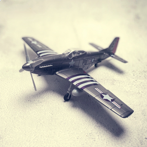 Kit de construction en plastique authentique <span class=keywords><strong>P51</strong></span> Mustang de la Seconde Guerre mondiale, jouet d'aviation militaire, cadeau, modèle d'assemblage 4D, avions RC - Product Image 1