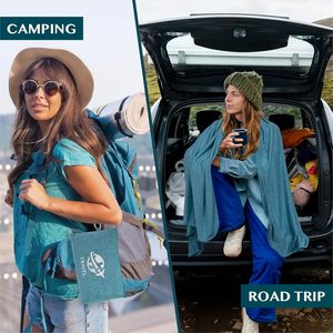بطانية سترة جيرسي مخصصة رمي المحمولة خفيفة الوزن في كيس - Product Image 4