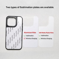 Haute qualité 2d TPU PC charge sans fil noir mat blanc Sublimation coques de téléphone pour iPhone 14 Pro