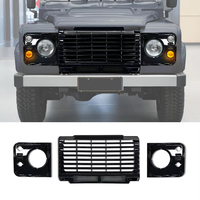 Nouvelle calandre avant noire brillante pour Land Rover Defender 90 110 130 classique, accessoires extérieurs pour véhicules