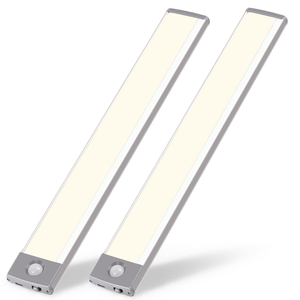 Lampe de nuit à détecteur de mouvement magnétique rechargeable par USB, lumière pour armoire, éclairage LED sous l'armoire - Product Image 1