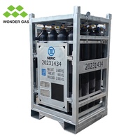 Support de stockage pour bouteilles d'hydrogène, support pour 16 bouteilles de gaz, support pour bouteilles d'azote, lot