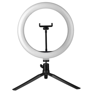 Aro de Luz LED de Tendencia para Transmisiones en Vivo, Maquillaje y Selfies, con Soporte para Teléfono, Multitamaño de 6-14 Pulgadas, Pantalla de Temperatura, ABS, 12 Meses de Garantía - Product Image 1