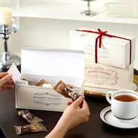 Boîte cadeau rectangulaire personnalisée de qualité alimentaire pour nougat, bonbons au lait, flocons de neige croustillants, dattes et bonbons au café, fabriquée en Chine