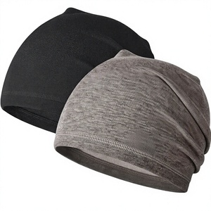 Custom Logo Design Glow in the Dark Polyester Unisex Vintage Warm Beanie Knitted <b>Winter</b> <b>Hat</b> with Solid Pattern and Common Fabric - Product Image 2