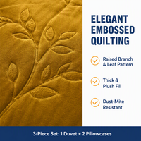 Lot de 3 pièces de literie d'hiver douce et épaisse en velours 100 % polyester, ensemble de couette unie surdimensionnée