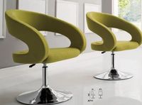 Fauteuil pivotant élégant à 360 degrés, sièges de réception Voffice, cuir synthétique, canapé lounge créatif