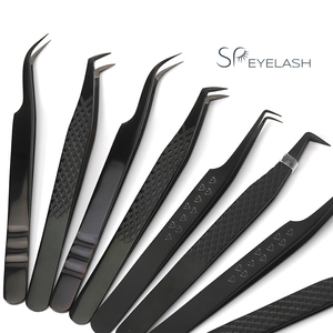 SP cils nouveau <span class=keywords><strong>prix</strong></span> de gros de haute qualité étui personnalisé extension de cils <span class=keywords><strong>pince</strong></span> à épiler cils <span class=keywords><strong>pince</strong></span> à épiler - Product Image 1