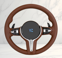 Volant en cuir pour voiture de sport YZ M pour BMW Série E M3 M5 E65 E66 X5 E70 X6 E71 E81 E82 E83 E84 E85 E88 E89 E90 E91 E92 E93