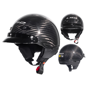 <span class=keywords><strong>LS2</strong></span> Nuevo Modelo 568 verano estilo japonés Retro medio <span class=keywords><strong>casco</strong></span> ABS fibra de vidrio Material hombres mujeres montar media motocicleta cascos - Product Image 4