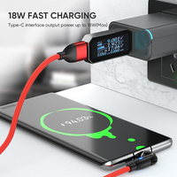Multi 3 en 1 3A USB Fast Charging Cord Cable avec Micro USB Type C Light-ning Cable Connector pour iPhone Samsung Huawei