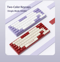 Ajazz AK680 65% clavier 60% Teclado 68 touches clavier de jeu ergonomique échange à chaud LED rétro-éclairé clavier mécanique