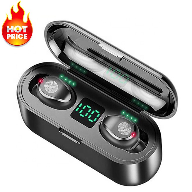 F9 наушники-вкладыши Tws беспроводные наушники гарнитура игровая Спортивная гарнитура 2000 мАч наушники-вкладыши для Bluetooth наушники