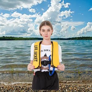 Venta al por Mayor Directa de Fábrica, Personalizable, Chaleco Salvavidas Inflable Automático/Manual de 150N, de Tela Oxford, para Deportes Acuáticos y Pesca Marítima - Product Image 1