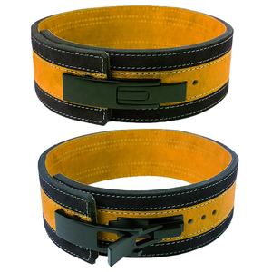 100% White Leather <b>Powerlifting</b> Lever Buckle <b>Belt</b> 13mm Power Weight <b>Belt</b> 4 Inch Wide Heavy Duty for ,Bodybuilding, Cross Fit - Product Image 3