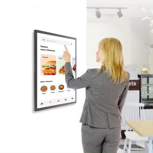 Factory OEM Wifi Android  LCD Display 2K 4K Wall Mount 27 32 43 55 65 Inch Touch Screen Monitor