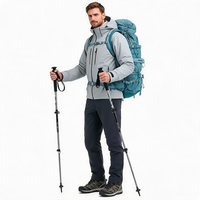 Sac à dos de ski avec cadre interne, imperméable, 35L-50L, en nylon, avec bretelles réglables pour les sports de plein air, la randonnée et l'escalade