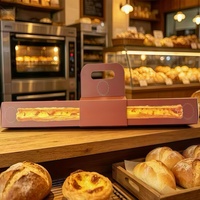 Fabrieksleverancier van papieren dozen met venster voor brood, gebak en bakkerijverpakkingen, geschikt voor presentatie.