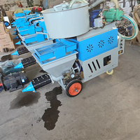 Mini machine automatique de pulvérisation de ciment et de mortier pour la construction, pulvérisateur de boue multifonction haute efficacité, portée verticale de 50 m