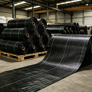 Tapis <span class=keywords><strong>de</strong></span> paillage robuste 100 g/m² en rouleau pour serres <span class=keywords><strong>de</strong></span> citrouilles, protection hivernale et amélioration <span class=keywords><strong>de</strong></span> la chaleur du sol, importé du Royaume-Uni - Product Image 2
