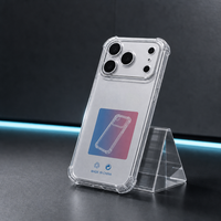 Coque de protection antichoc translucide mate fine anti-jaunissement en TPU pour iPhone 17 Pro