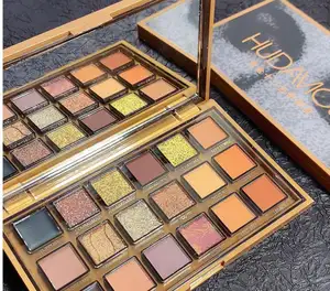 Palet eyeshadow akrilik Perona mata mutiara 18 warna multi krom cokelat pigmen vegan eyeshadow untuk wanita